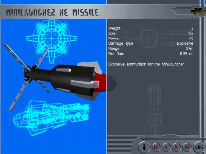 Minilauncher HE Missile